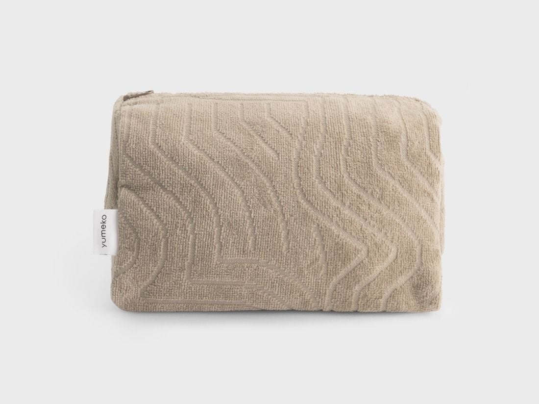 Kulturbeutel Velours Classic Taupe